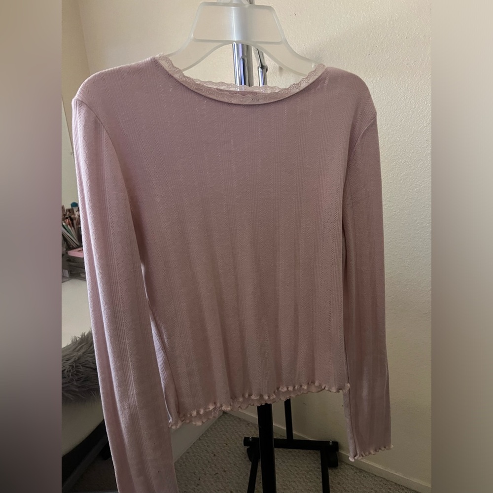 Neck lace Baby pink long sleeve